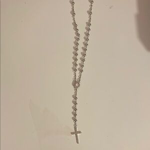 Elegant Silver Cross Necklace